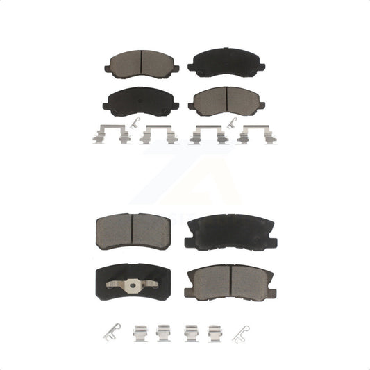 [Avant + Arrière] Kit de plaquette (céramique) de frein pour Jeep Patriot Compass Chrysler Dodge Avenger Mitsubishi Sebring 200 Lancer Outlander Sport RVR KCX-100372 par CMX