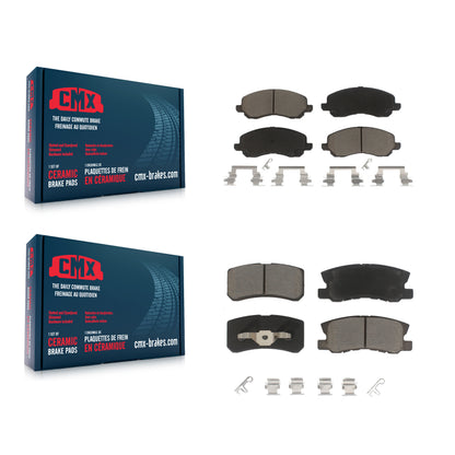 [Avant + Arrière] Kit de plaquette (céramique) de frein pour Jeep Patriot Compass Chrysler Dodge Avenger Mitsubishi Sebring 200 Lancer Outlander Sport RVR KCX-100372
