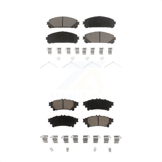[Avant + Arrière] Kit de plaquette (céramique) de frein pour Toyota Highlander Sienna Lexus RX350 RX450h KCX-100385 par CMX