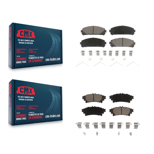 [Avant + Arrière] Kit de plaquette (céramique) de frein pour Toyota Highlander Sienna Lexus RX350 RX450h KCX-100385
