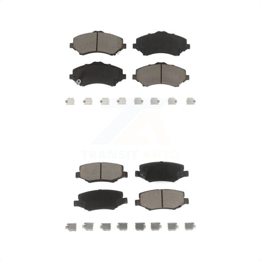 [Avant + Arrière] Kit de plaquette (céramique) de frein pour Jeep Wrangler Liberty Dodge Nitro JK KCX-100388 par CMX