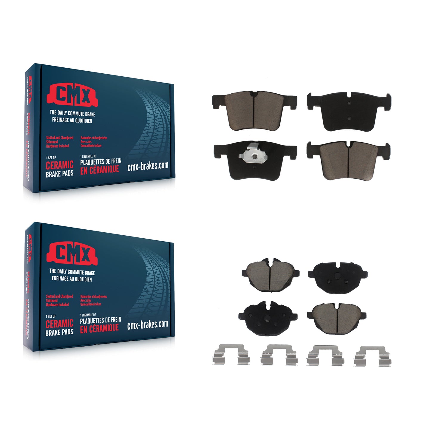 [Avant + Arrière] Kit de plaquette (céramique) de frein pour BMW X3 X4 KCX-100391