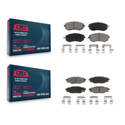 [Avant + Arrière] Kit de plaquette (céramique) de frein pour Subaru Forester Impreza Outback XV Crosstrek Legacy Scion FR-S BRZ WRX KCX-100396