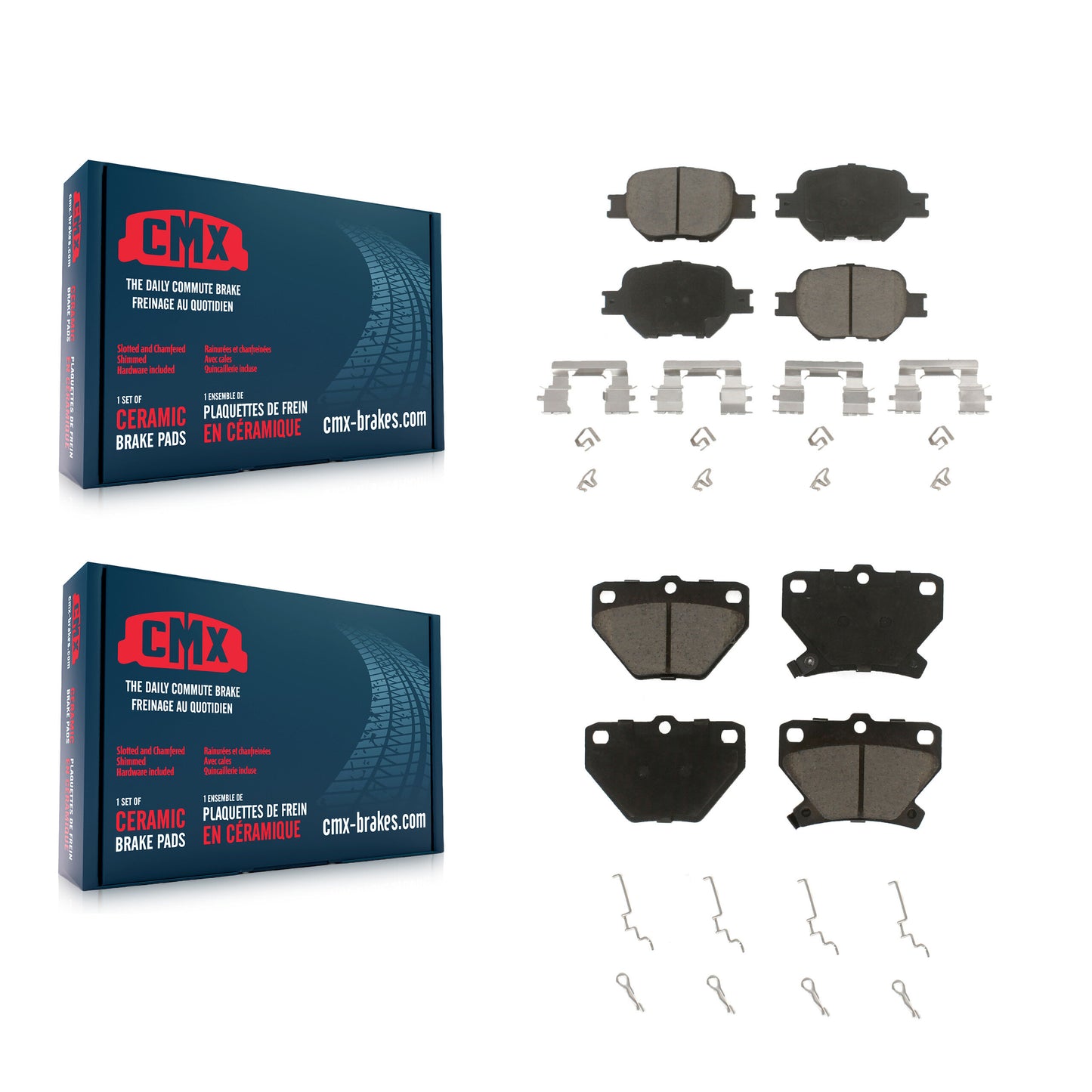 [Avant + Arrière] Kit de plaquette (céramique) de frein pour Toyota Celica KCX-100400