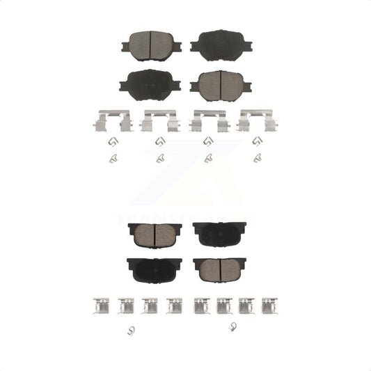 [Avant + Arrière] Kit de plaquette (céramique) de frein pour 2005-2010 Scion tC KCX-100401 par CMX