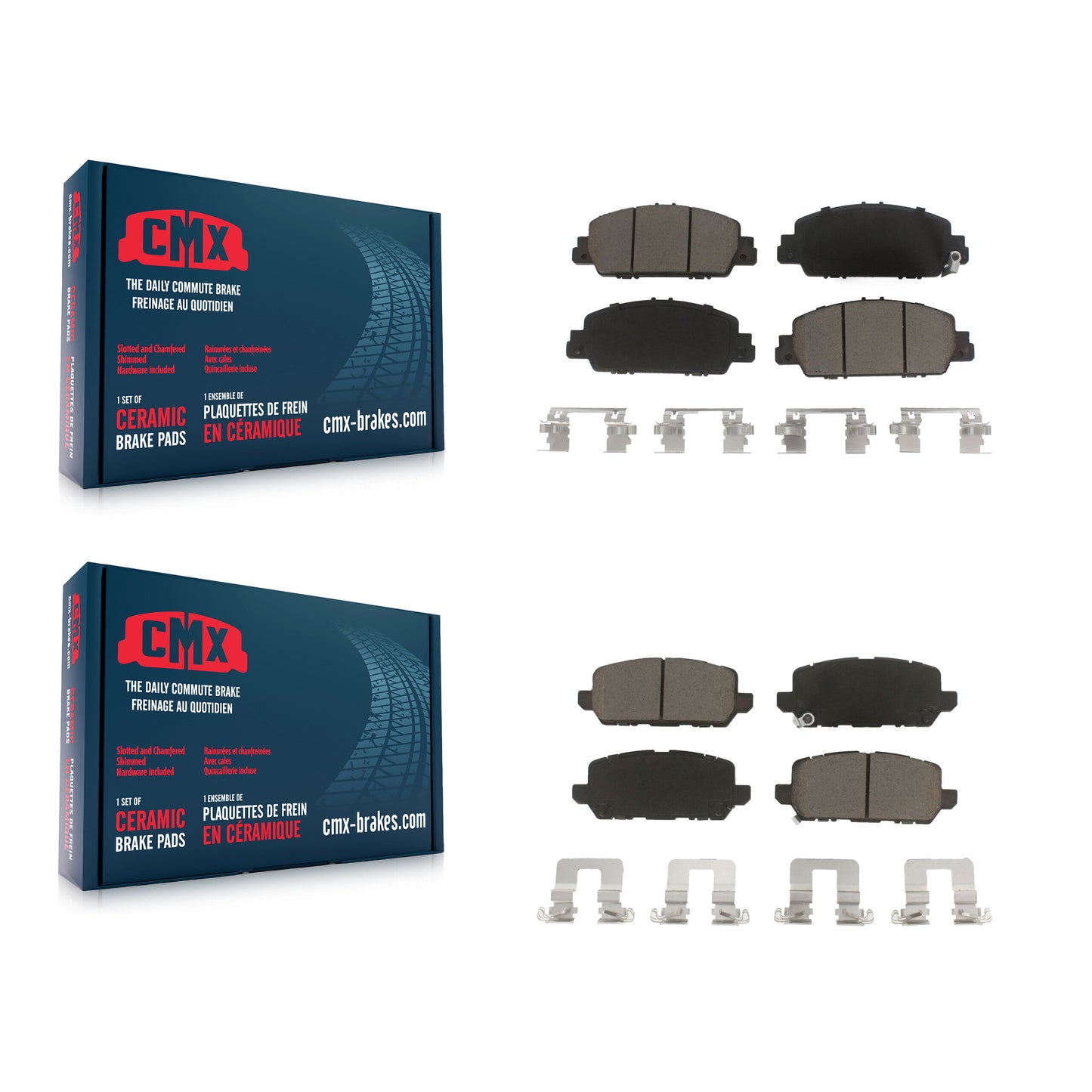[Avant + Arrière] Kit de plaquette (céramique) de frein pour 2016-2022 Honda HR-V KCX-100403