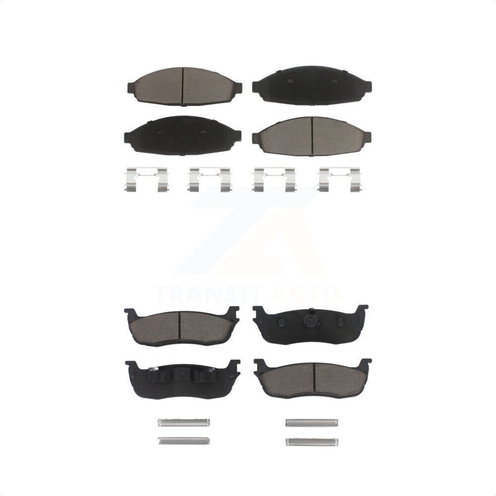 [Avant + Arrière] Kit de plaquette (céramique) de frein pour 2003-2010 Lincoln Town Car Limousine KCX-100404 par CMX