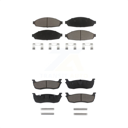 [Avant + Arrière] Kit de plaquette (céramique) de frein pour 2003-2010 Lincoln Town Car Limousine KCX-100404 par CMX