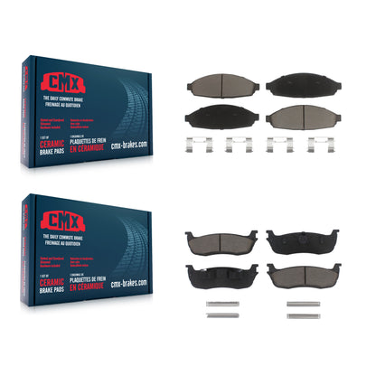 [Avant + Arrière] Kit de plaquette (céramique) de frein pour 2003-2010 Lincoln Town Car Limousine KCX-100404
