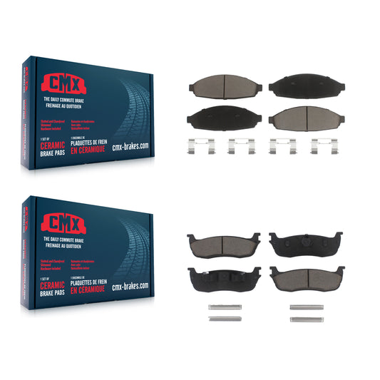 [Avant + Arrière] Kit de plaquette (céramique) de frein pour 2003-2010 Lincoln Town Car Limousine KCX-100404