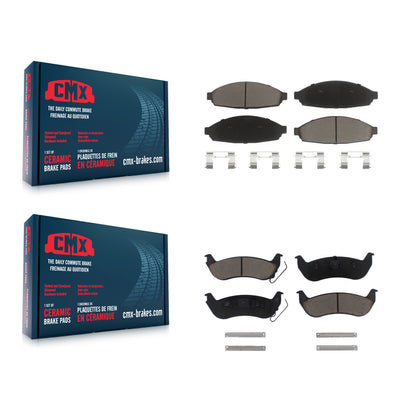 [Avant + Arrière] Kit de plaquette (céramique) de frein pour Ford Crown Victoria Mercury Grand Marquis Lincoln Town Car Marauder KCX-100405
