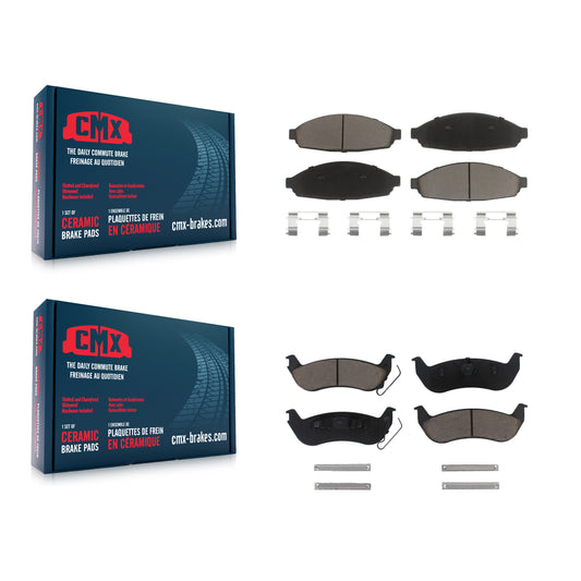[Avant + Arrière] Kit de plaquette (céramique) de frein pour Ford Crown Victoria Mercury Grand Marquis Lincoln Town Car Marauder KCX-100405