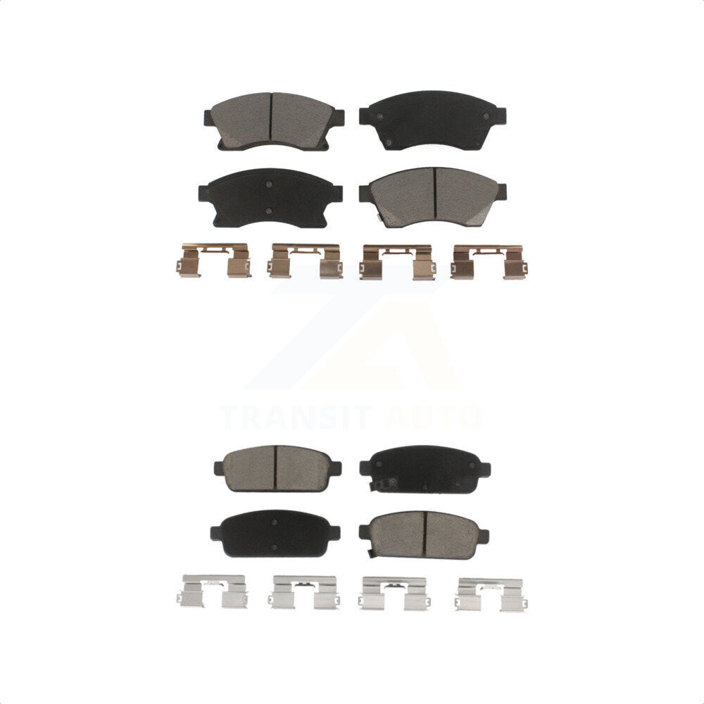 [Avant + Arrière] Kit de plaquette (céramique) de frein pour Chevrolet Cruze Buick Sonic Encore Trax Verano Limited Volt Orlando KCX-100409 par CMX