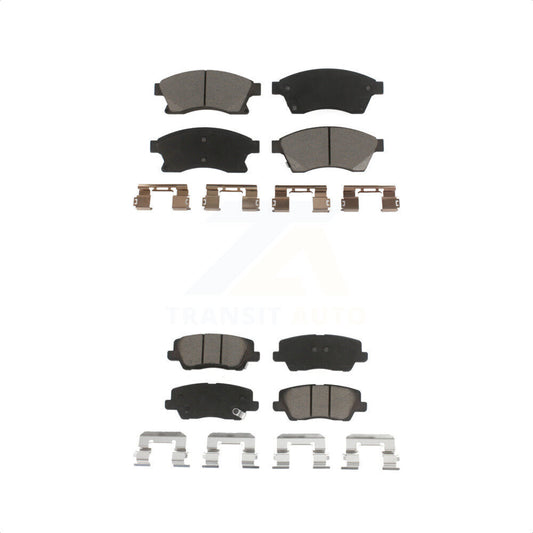 [Avant + Arrière] Kit de plaquette (céramique) de frein pour 2013-2015 Cadillac ATS avec 300mm Diameter Rotor KCX-100410 par CMX