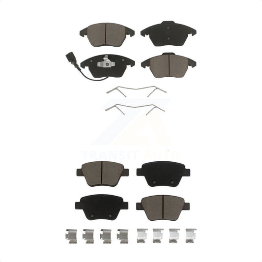 [Avant + Arrière] Kit de plaquette (céramique) de frein pour Volkswagen Jetta Beetle GTI Eos Golf Audi A3 Quattro KCX-100412 par CMX