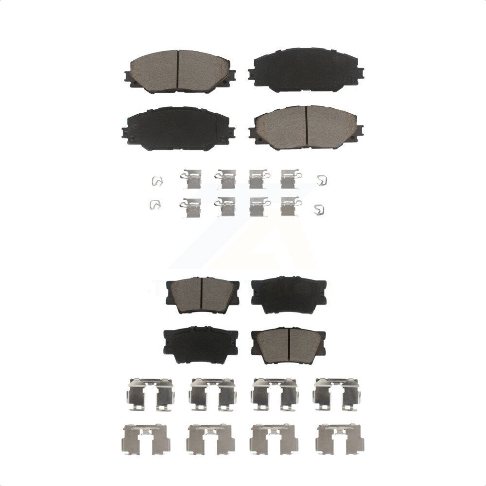 [Avant + Arrière] Kit de plaquette (céramique) de frein pour Toyota RAV4 Matrix Pontiac Vibe KCX-100429 par CMX