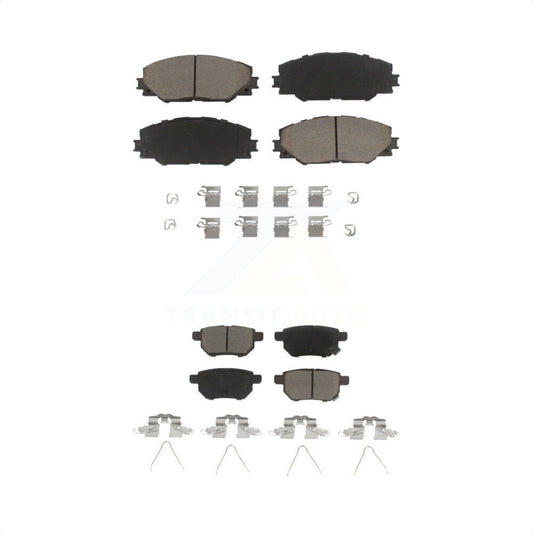 [Avant + Arrière] Kit de plaquette (céramique) de frein pour Scion Toyota tC Matrix Pontiac Vibe Corolla iM KCX-100431 par CMX