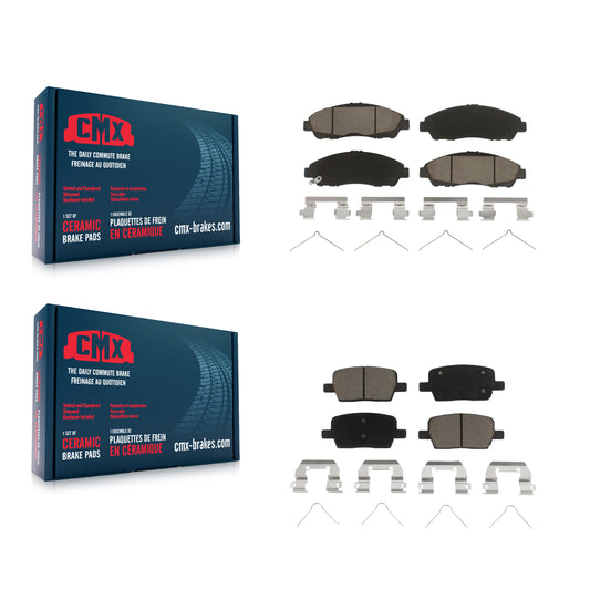 [Avant + Arrière] Kit de plaquette (céramique) de frein pour Chevrolet Traverse GMC Acadia Cadillac XT5 Buick Enclave Blazer XT6 KCX-100434