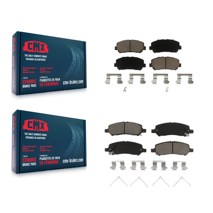 [Avant + Arrière] Kit de plaquette (céramique) de frein pour 2013-2016 Dodge Dart KCX-100436