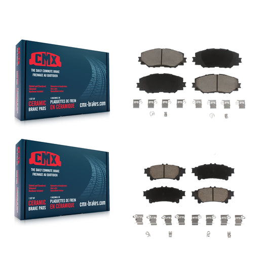 [Avant + Arrière] Kit de plaquette (céramique) de frein pour 2012-2018 Toyota Prius V KCX-100439