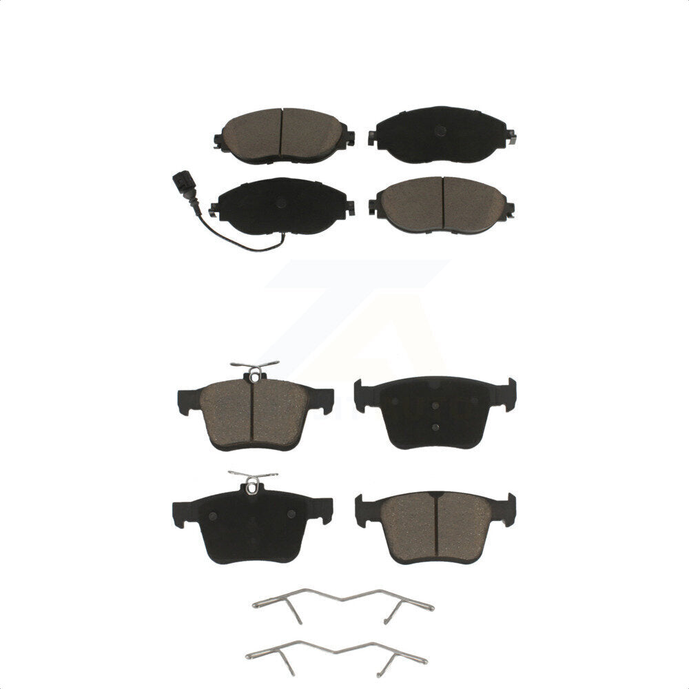 [Avant + Arrière] Kit de plaquette (céramique) de frein pour Volkswagen Tiguan Jetta Audi Golf R S3 Q3 Arteon KCX-100449 par CMX