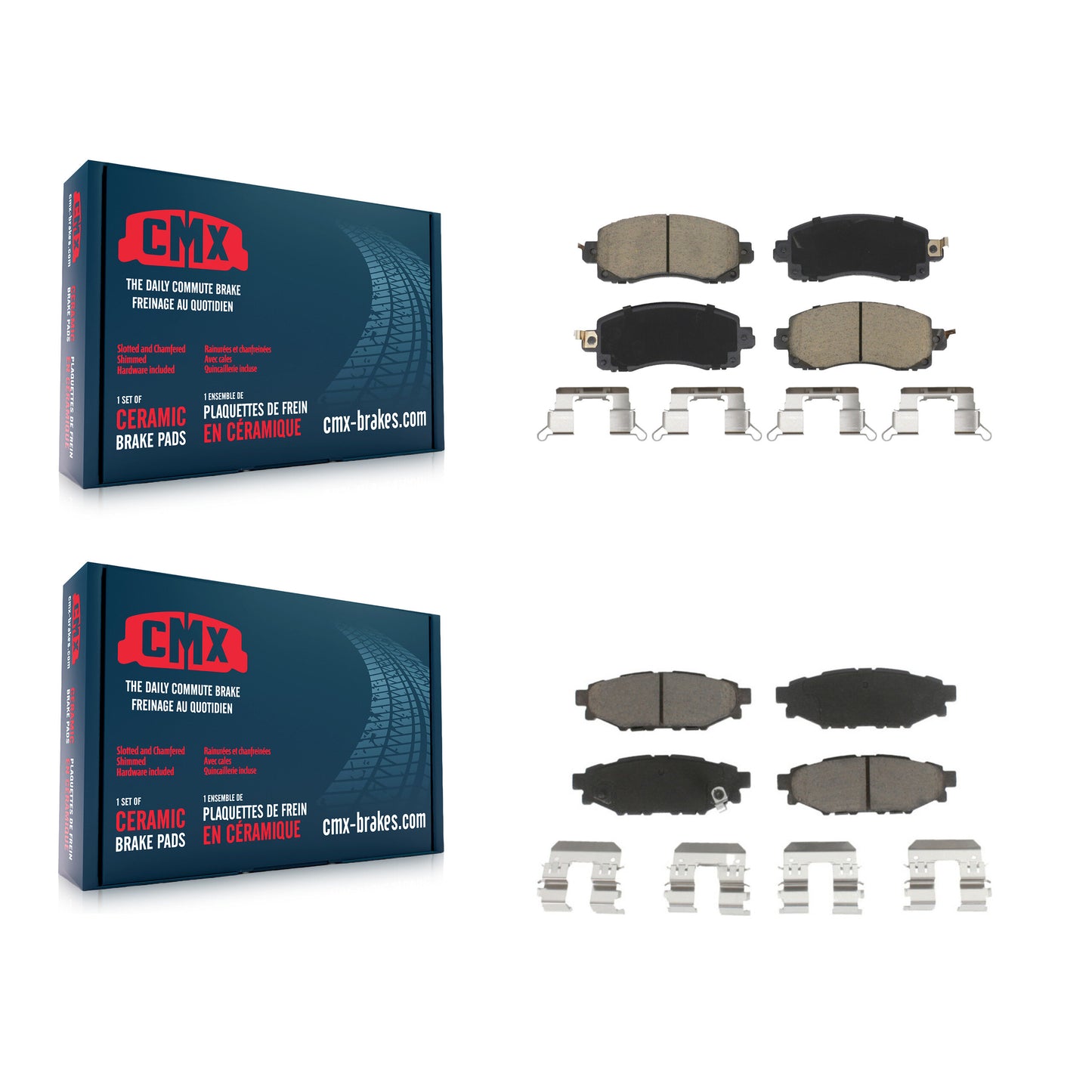 [Avant + Arrière] Kit de plaquette (céramique) de frein pour Subaru Crosstrek Impreza KCX-100452