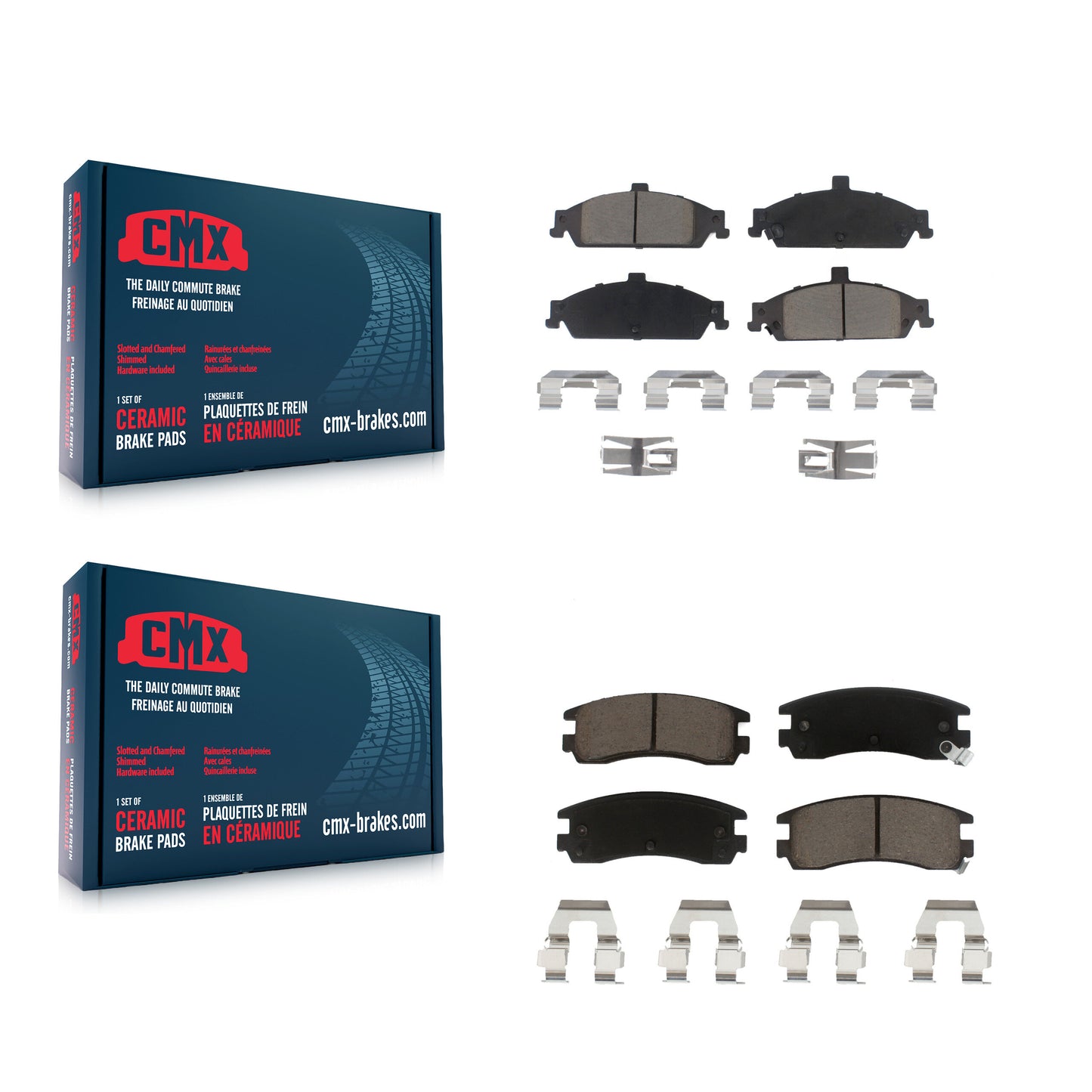 [Avant + Arrière] Kit de plaquette (céramique) de frein pour Pontiac Grand Am Oldsmobile Alero Cutlass KCX-100456