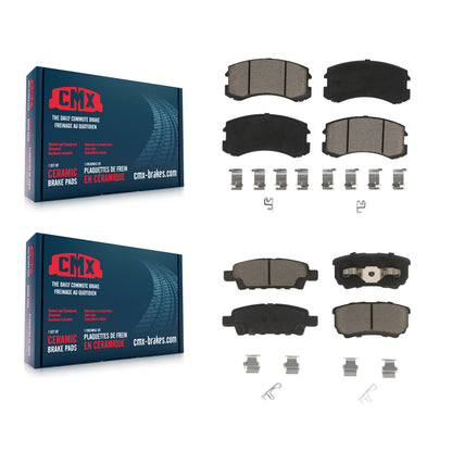 [Avant + Arrière] Kit de plaquette (céramique) de frein pour 2007 Mitsubishi Lancer KCX-100466