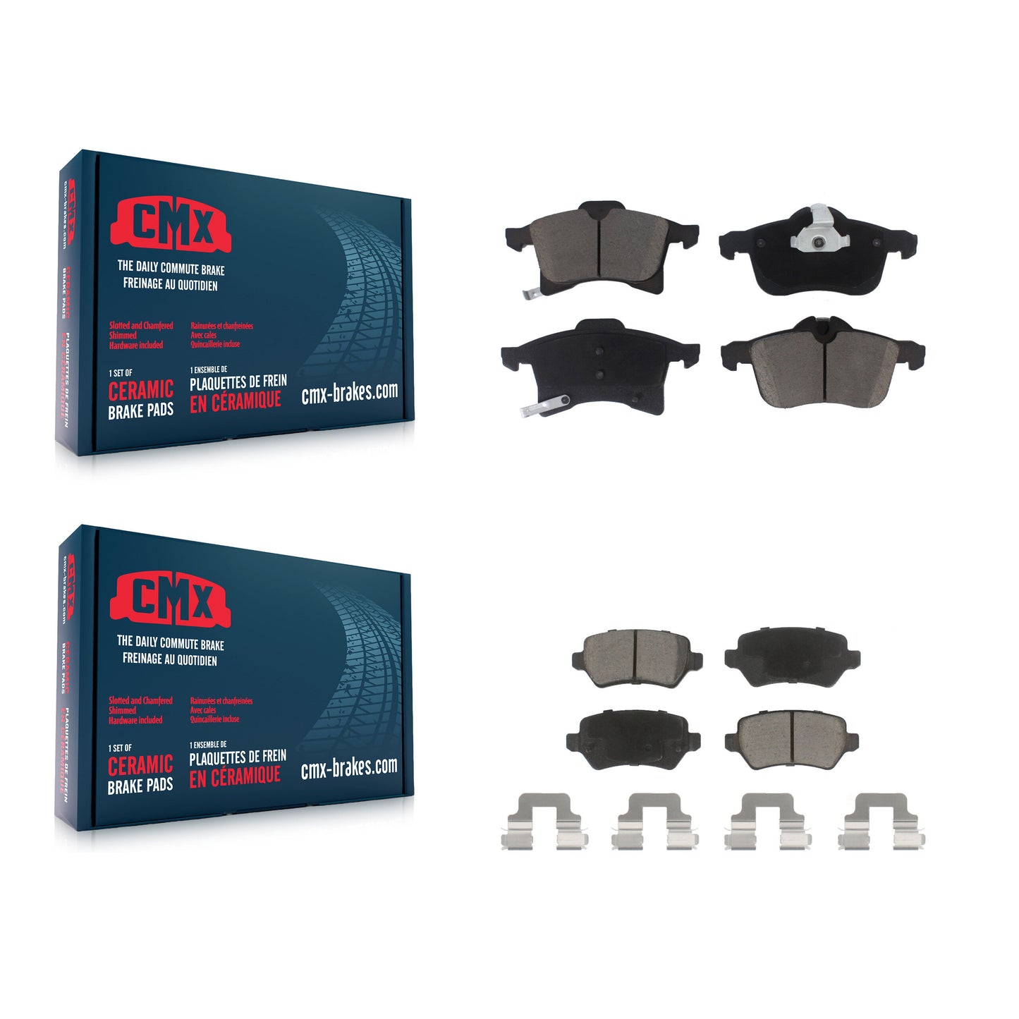 [Avant + Arrière] Kit de plaquette (céramique) de frein pour 2008-2009 Saturn Astra KCX-100467