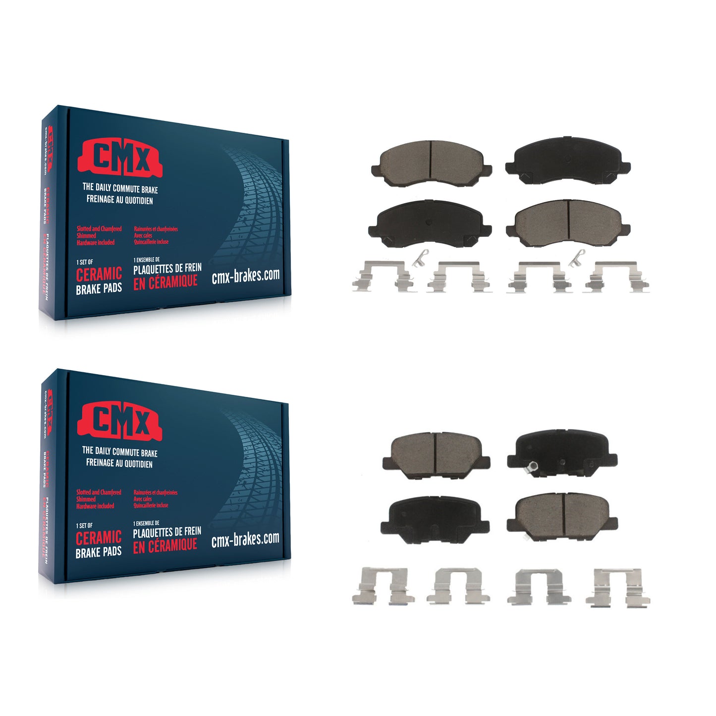 [Avant + Arrière] Kit de plaquette (céramique) de frein pour Mitsubishi Outlander Sport RVR KCX-100477
