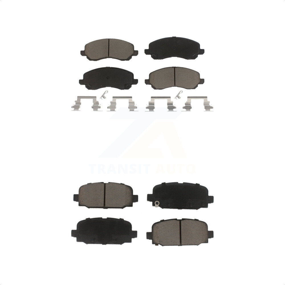 [Avant + Arrière] Kit de plaquette (céramique) de frein pour 2017 Jeep Compass avec Code BR3 KCX-100479 par CMX