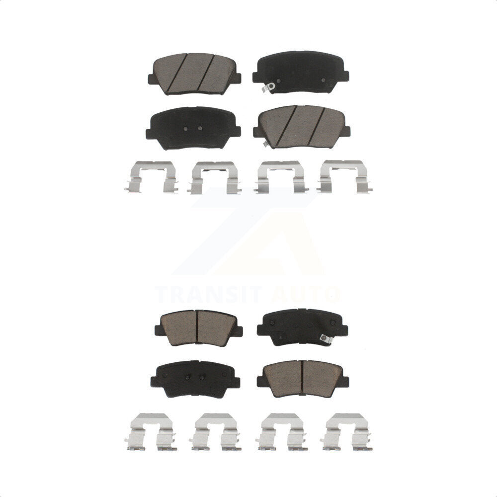 [Avant + Arrière] Kit de plaquette (céramique) de frein pour 2012-2017 Hyundai Azera KCX-100481 par CMX