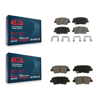 [Avant + Arrière] Kit de plaquette (céramique) de frein pour 2014-2017 Kia Rondo avec Electric Parking KCX-100483