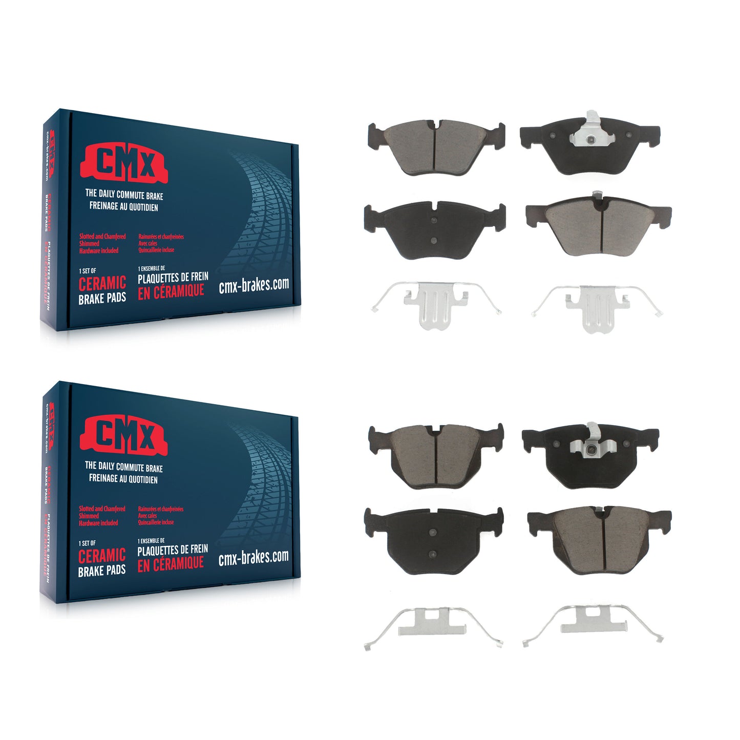 [Avant + Arrière] Kit de plaquette (céramique) de frein pour BMW 330i 330xi 335xi KCX-100488