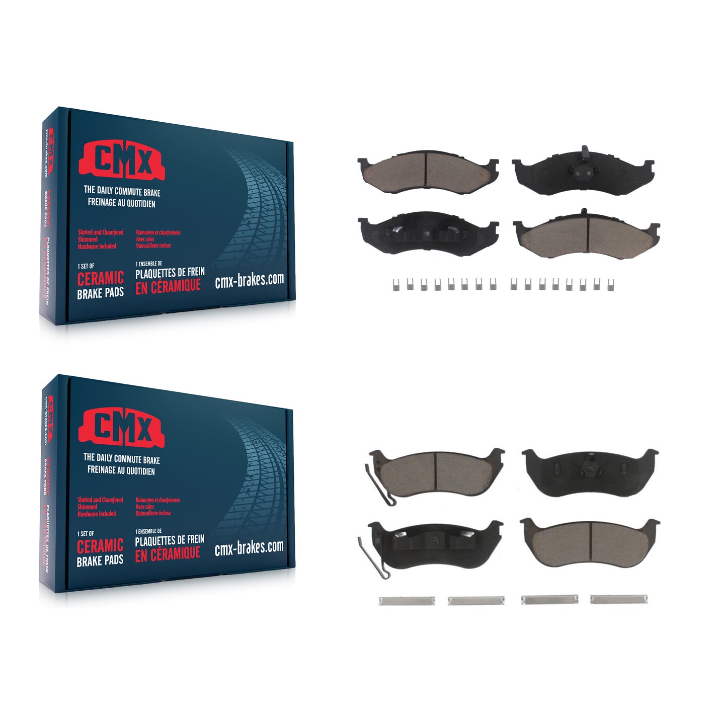 [Avant + Arrière] Kit de plaquette (céramique) de frein pour Jeep Wrangler TJ KCX-100511