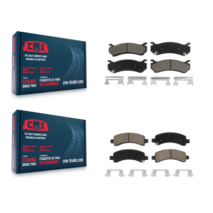 [Avant + Arrière] Kit de plaquette (céramique) de frein pour Chevrolet Tahoe GMC Suburban 1500 Avalanche Yukon XL Cadillac Escalade Express Savana KCX-100513