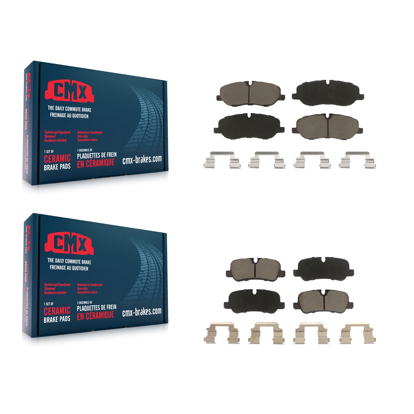 [Avant + Arrière] Kit de plaquette (céramique) de frein pour Land Rover Range Sport LR3 KCX-100517