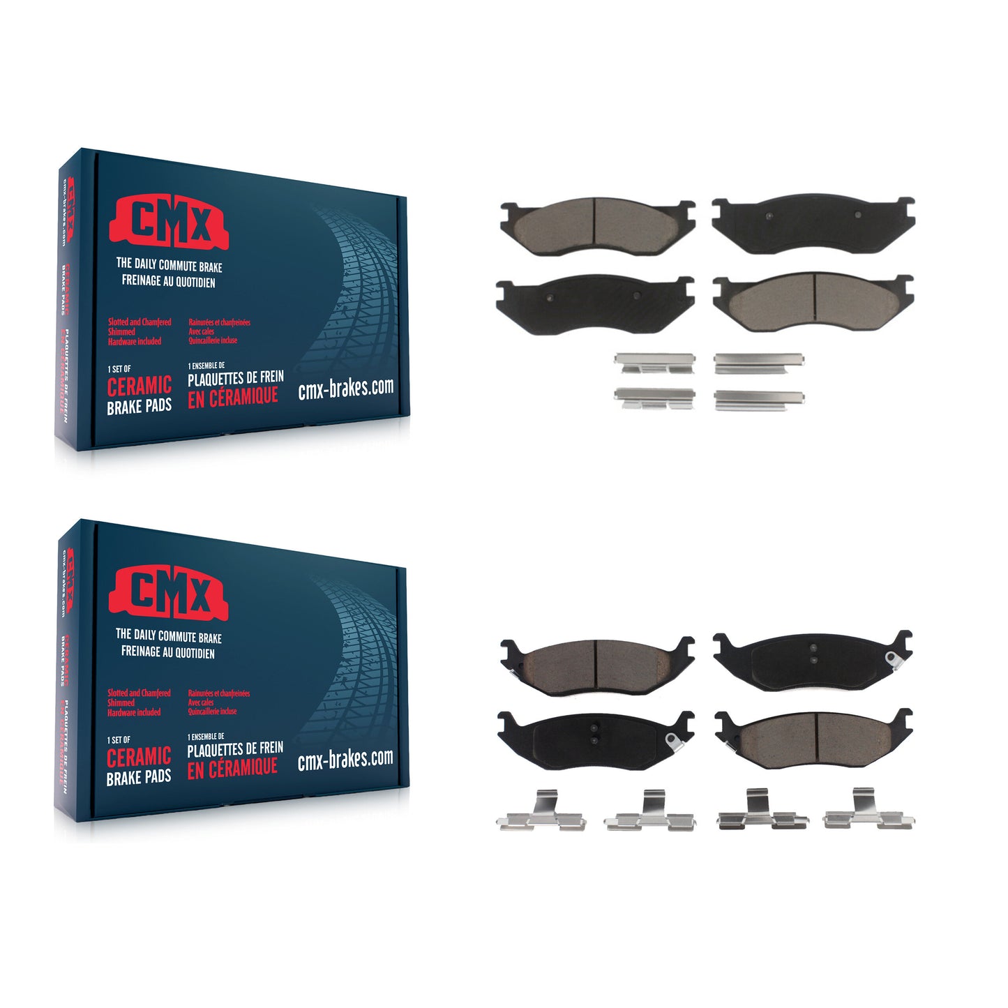 [Avant + Arrière] Kit de plaquette (céramique) de frein pour Dodge Ram 1500 KCX-100520