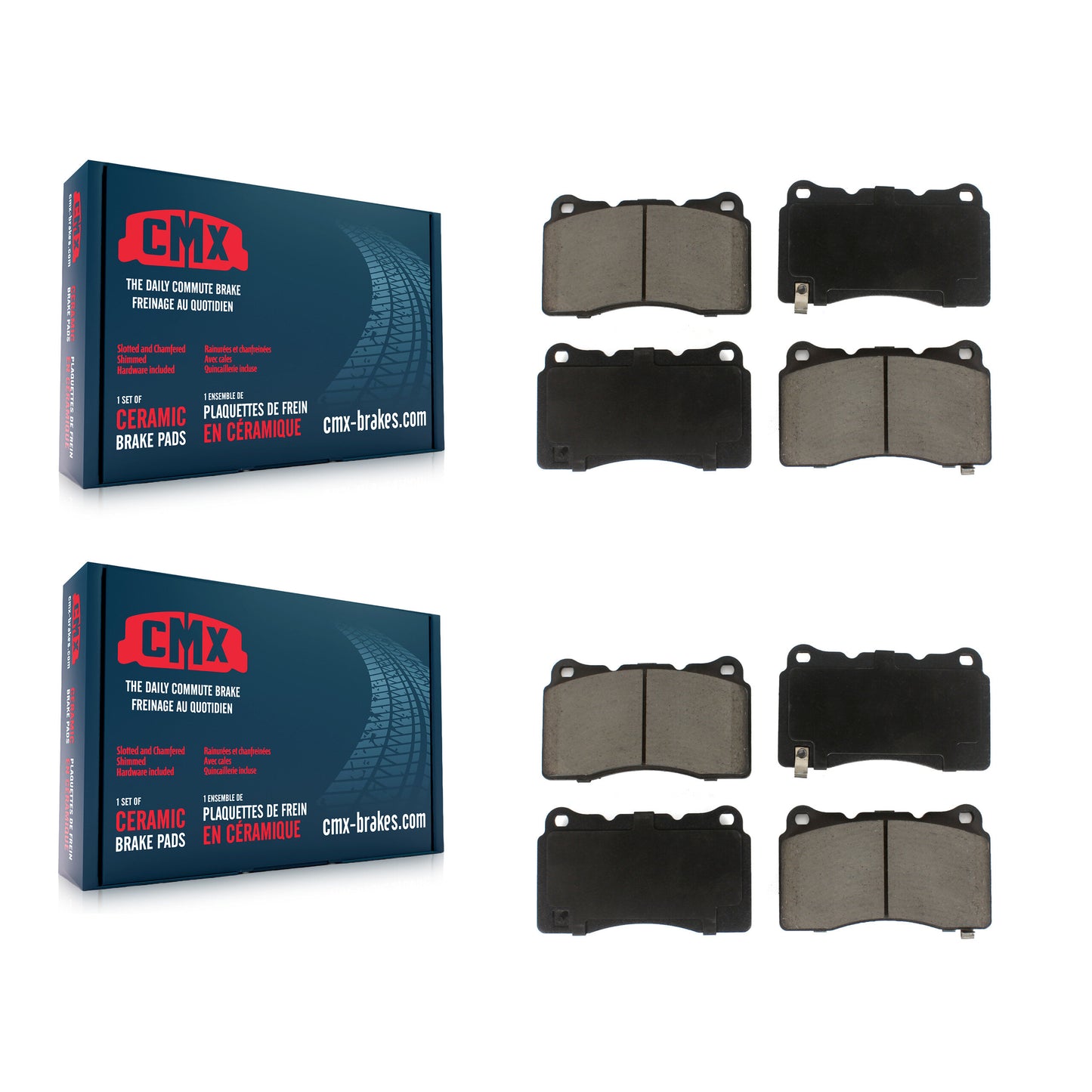 [Avant + Arrière] Kit de plaquette (céramique) de frein pour 2005-2006 Ford GT KCX-100521