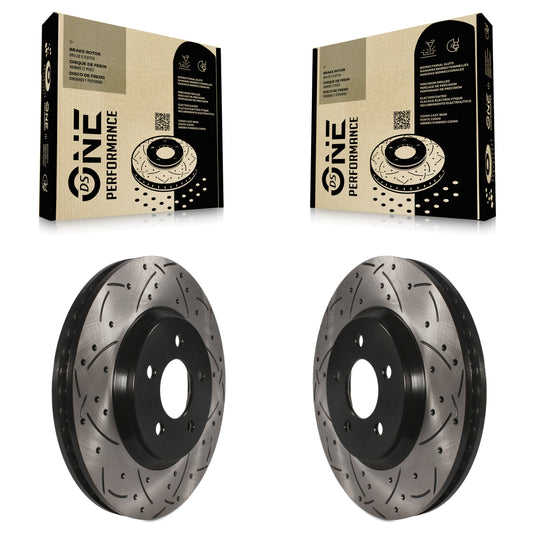[Avant] Kit de disque (percé rainuré revêtu) de frein pour Ford Mustang KD-100011