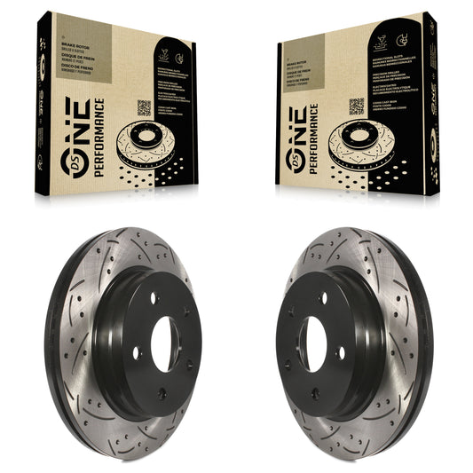 [Avant] Kit de disque (percé rainuré revêtu) de frein pour Ram 1500 Dodge Durango Classic Chrysler Aspen KD-100025