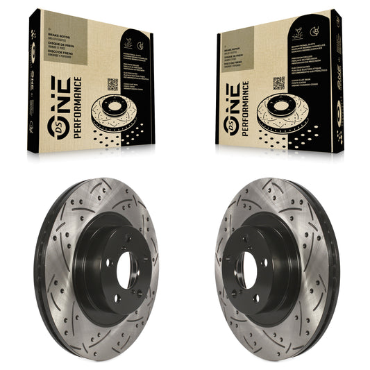 [Avant] Kit de disque (percé rainuré revêtu) de frein pour Subaru Forester Outback Impreza Legacy XV Crosstrek Scion FR-S BRZ Baja Toyota 86 Saab 9-2X GR86 KD-100043