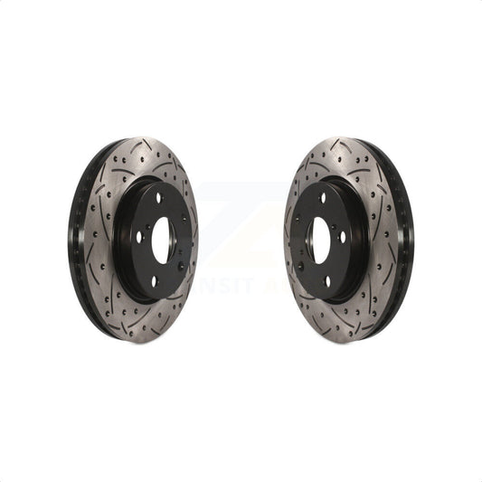 [Avant] Kit de disque (percé rainuré revêtu) de frein pour Toyota RAV4 Scion xB Prius V Lexus HS250h KD-100049 par DS-One