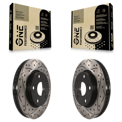 [Avant] Kit de disque (percé rainuré revêtu) de frein pour Toyota RAV4 Scion xB Prius V Lexus HS250h KD-100049
