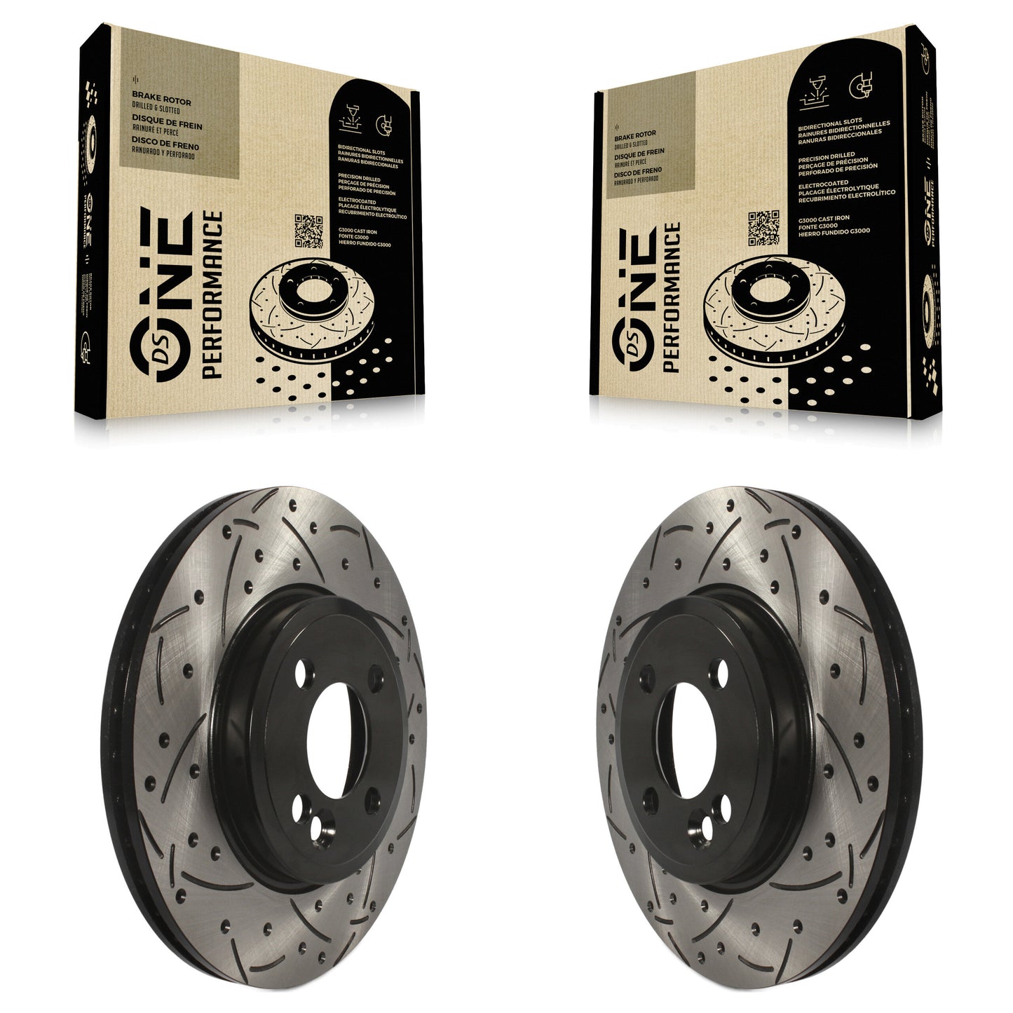 [Avant] Kit de disque (percé rainuré revêtu) de frein pour Mini Cooper KD-100061