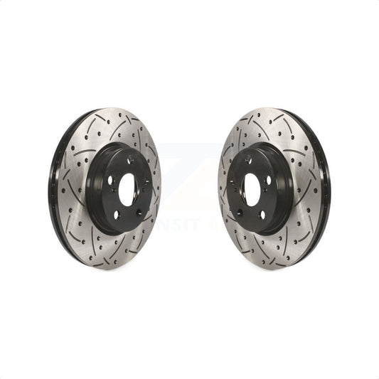 [Avant] Kit de disque (percé rainuré revêtu) de frein pour Toyota Corolla Scion xD Matrix Pontiac Vibe KD-100062 par DS-One