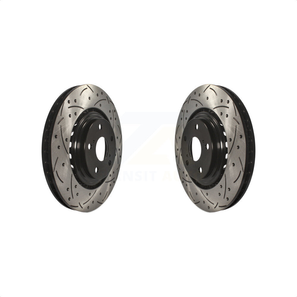 [Avant] Kit de disque (percé rainuré revêtu) de frein pour Toyota Highlander Sienna Lexus RX350 NX200t NX300 RX450h NX300h KD-100063 par DS-One