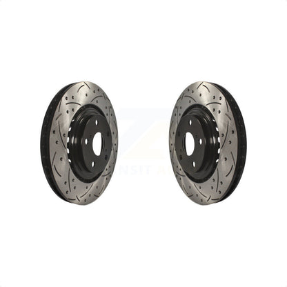 [Avant] Kit de disque (percé rainuré revêtu) de frein pour Toyota Highlander Sienna Lexus RX350 NX200t NX300 RX450h NX300h KD-100063 par DS-One