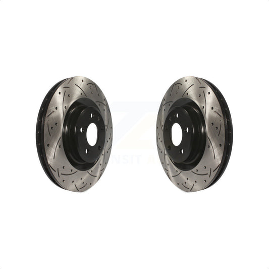 [Avant] Kit de disque (percé rainuré revêtu) de frein pour Audi Q5 Porsche Macan A6 Quattro S5 S4 A7 A5 A4 KD-100069 par DS-One