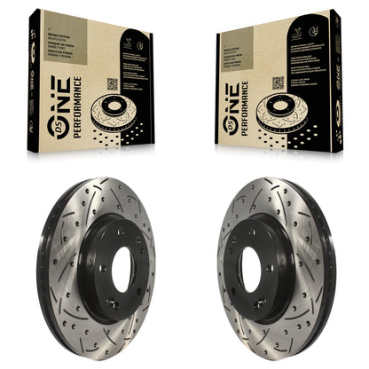 [Avant] Kit de disque (percé rainuré revêtu) de frein pour Hyundai Elantra Kia Soul Forte Veloster GT Kona Forte5 Coupe Koup Venue Seltos KD-100078